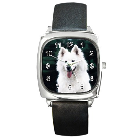 dog38 Square Metal Watch from UrbanLoad.com Front