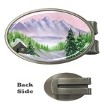 Painting 3 Money Clip (Oval)