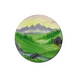 Painting 4 Rubber Coaster (Round)
