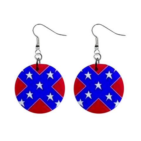 rebel 1  Button Earrings from UrbanLoad.com Front