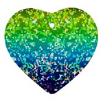 Glitter 4 Heart Ornament (2 Sides)