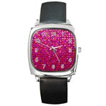 Polka Dot Sparkley Jewels 1 Square Metal Watches