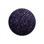 Polka Dot Sparkley Jewels 2 Rubber Round Coaster (4 pack) 