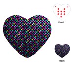 Polka Dot Sparkley Jewels 2 Playing Cards (Heart) 