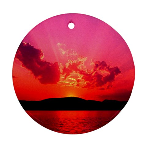 Sunset Ornament (Round) from UrbanLoad.com Front