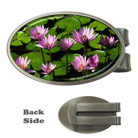 Water lilies Money Clip (Oval) from UrbanLoad.com Front