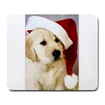 Christmas puppy  Large Mousepad