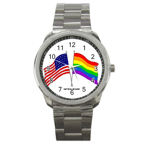 flags Sport Metal Watch from UrbanLoad.com Front