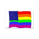 gay flag Sticker (Rectangular)