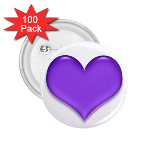 Purple Heart 2.25  Button (100 pack) from UrbanLoad.com Front