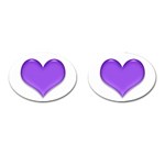 Purple Heart Cufflinks (Oval)