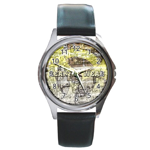 Tech Image Round Metal Watch from UrbanLoad.com Front