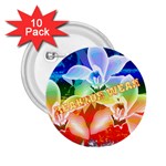 Flowers 2.25  Button (10 pack)