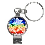 Flowers Nail Clippers Key Chain