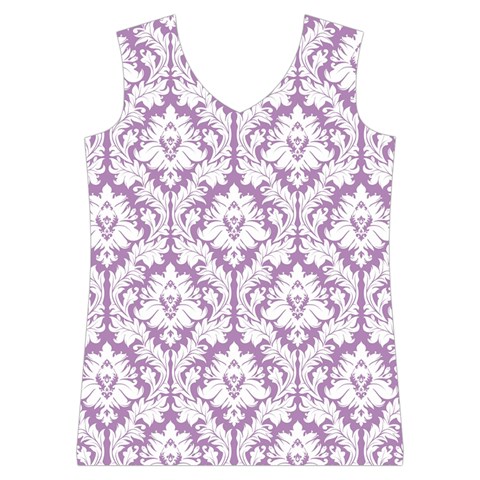 Lilac Damask Pattern Women s Basketball Tank Top from UrbanLoad.com Front