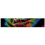 Dancing Northern Lights, Abstract Summer Sky  Flano Scarf (Small)