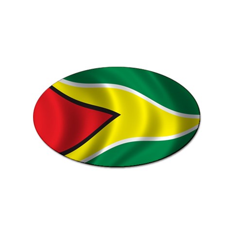 Guyana Sticker (Oval) from UrbanLoad.com Front