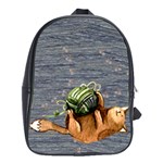 Lovely Cat Playing A Ball Of Wool School Bags (XL) 