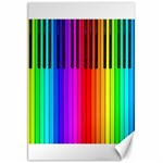 Rainbow Piano Keyboard  Canvas 20  x 30 