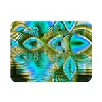 Crystal Gold Peacock, Abstract Mystical Lake Double Sided Flano Blanket (Mini) 