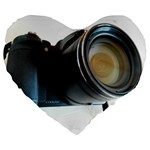 My Camera Large 19  Premium Heart Shape Cushions
