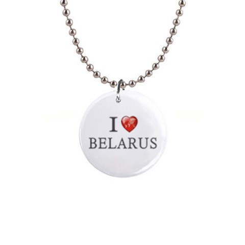 LoveBelarus 1  Button Necklace from UrbanLoad.com Front