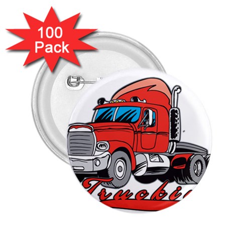 truckin 2.25  Button (100 pack) from UrbanLoad.com Front