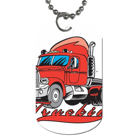 truckin Dog Tag (One Side) from UrbanLoad.com Front