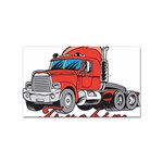 truckin Sticker Rectangular (100 pack)