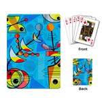 Happy day - blue Playing Card