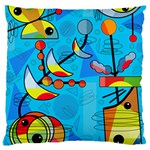 Happy day - blue Standard Flano Cushion Case (Two Sides)