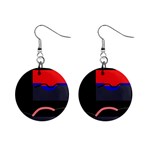 Geometrical abstraction Mini Button Earrings