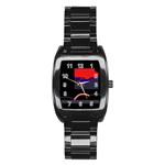 Geometrical abstraction Stainless Steel Barrel Watch