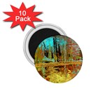 Autumn Landscape Impressionistic Design 1.75  Magnets (10 pack) 