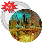 Autumn Landscape Impressionistic Design 3  Buttons (10 pack) 