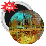 Autumn Landscape Impressionistic Design 3  Magnets (10 pack) 