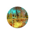 Autumn Landscape Impressionistic Design Magnet 3  (Round)