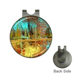 Autumn Landscape Impressionistic Design Hat Clips with Golf Markers