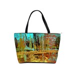 Autumn Landscape Impressionistic Design Shoulder Handbags