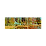 Autumn Landscape Impressionistic Design Satin Scarf (Oblong)