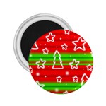 Christmas pattern 2.25  Magnets