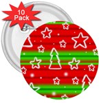 Christmas pattern 3  Buttons (10 pack) 