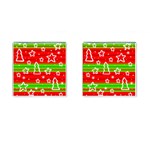 Christmas pattern Cufflinks (Square)
