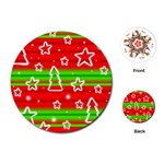 Christmas pattern Playing Cards (Round) 