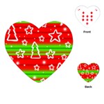 Christmas pattern Playing Cards (Heart) 