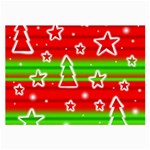 Christmas pattern Large Glasses Cloth (2-Side)