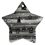 Gray Xmas magic Ornament (Star) 
