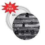 Gray Xmas magic 2.25  Buttons (10 pack) 