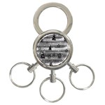 Gray Xmas magic 3-Ring Key Chains