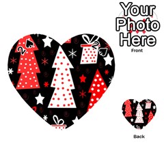 Red playful Xmas Playing Cards 54 (Heart)  from UrbanLoad.com Front - Spade2